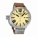 U Boat Classico Beige Dial Brown Leather Men's Watch 7121