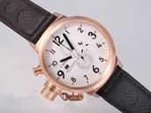 U-Boat Flightdeck 1758 Manual Winding White Dial Round Watch