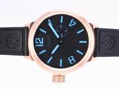 U-Boat Italo Fontana 2060 Black Dial Rose Gold Bezel Automatic Watch