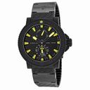 Ulysse Nardin Black Sea Black and Yellow Dial Black Rubber Men's Watch 263-92-3C-924