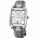 Ulysse Nardin Caprice Automatic Mother of Pearl Dial Diamond Lug Grey Leather Ladies Watch 13391H-691