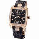 Ulysse Nardin Caprice Black Dial 18kt Rose Gold Diamond Black Stingray Ladies Watch 136-91AC-06-02