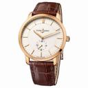 Ulysse Nardin Classico Eggshell Dial Alligator Leather Automatic Unisex Watch 8206-118-2-31
