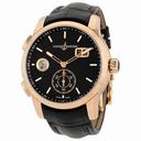 Ulysse Nardin Dual Time Black Dial 18kt Rose Gold Men's Watch 3346-126-92