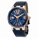 Ulysse Nardin Executive Dual Time Automatic Blue Dial 18kt Rose Gold Men's Watch 246-00-5-43
