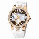 Ulysse Nardin Executive Lady 18K Rose Gold Diamond Automatic Watch 246-10B-30-05