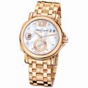 Ulysse Nardin GMT Dual Time Mother of Pearl Dial 18kt Polished Rose Gold Automatic Ladies Watch 246-22-8-391