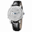 Ulysse Nardin GMT Perpetual Diamond Pave Dial Leather Strap Automatic Men's Watch 320-89BAG-091