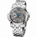 Ulysse Nardin GMT Perpetual Grey Dial 18kt White Gold Men's Watch 320-60-8-69