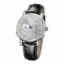 Ulysse Nardin GMT Perpetual Silver Dial Leather Strap Automatic Men's Watch 320-89BAG-31