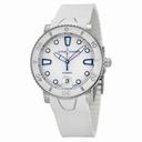 Ulysse Nardin Lady Marine Diver Mother of Pearl White Rubber Automatic Ladies Watch 8103-101-3-00