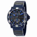Ulysse Nardin Marine Chronometer Black Dial Blue Automatic Men's Watch 263-97LE-3C