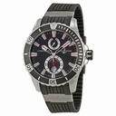 Ulysse Nardin Maxi Marine Diver Black Dial Black Rubber Men's Watch 263-10-3-92