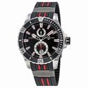 Ulysse Nardin Maxi Marine Diver Black Dial Black Rubber Men's Watch 63-10-3R-92