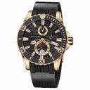 Ulysse Nardin Maxi Marine Diver Black Dial With Wave Design Automatic Men's Watch 266-10-3C/92