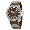 Ulysse Nardin Maxi Marine Diver Brown Dial Brown Rubber Men's Watch 263-33-3-95