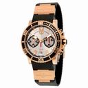 Ulysse Nardin Maxi Marine Diver Chronograph Automatic Silver Dial Black Rubber Men's Watch 8006-102-3A-91