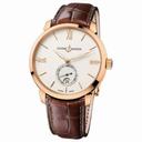 Ulysse Nardin San Marco Classico Ivory Dial 18kt Rose Gold Brown Leather Men's Watch 8276-119-2-31