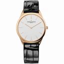 Vacheron Constantin Historiques Ultra Fine 1955 Silver Dial Black Leather Men's Watch 33155/000R-9588