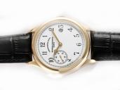 Vacheron Constantin Les Historiques 82035/000R-9359 White Dial 18K Gold Case Round Watch