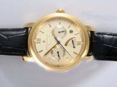 Vacheron Constantin Malte 47200 Yellow Gold Round Gold Dial 18K Gold Case Watch