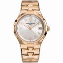 Vacheron Constantin Overseas Silver DIal 18kt Rose Gold Ladies Watch 47560D10R-9672