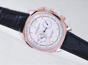 Vacheron Constantin Patrimony 453.132.367 White Dial 40mm Black Crocodile Leather Strap Watch