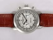 Vacheron Constantin Patrimony 47192/000G-9504 38mm Mens Brown Crocodile Leather Strap Watch