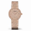 Vacheron Constantin Traditionnelle 18 Carat Pink Gold Diamond Pave Dial Ladies Watch 25575/Q02R-9281