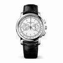 Vacheron Constantin Traditionnelle Chronograph Silver Dial Black Leather Men's Watch 47192000G-9504