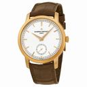 Vacheron Constantin Traditionnelle Manual Wind Silver Dial Brown Leather Men's Watch 82172000R-9382