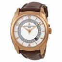 Vacheron Quai De L'ile Silver Dial Brown Leather Men's Watch 86050000R-I0P29
