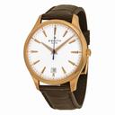 Zenith Captain Central Second White Brown Leather Men's Watch 18.2020.670/11.C498