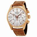 Zenith El Primero 36 000 VpH Mother of Pearl Dial 18kt Rose Gold Brown Leather Ladies Watch 18215040082C709