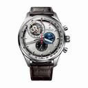 Zenith El Primero Silver Dial Brwon Alligator Leather Men's Watch 65.2051.4035/69.C713