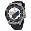 Zenith El Primero Stratos Chronograph Automatic Silver Dial Black Rubber Men's Watch 03206640569R515