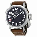 Zenith Elite Pilot Automatic Black Dial Brown Leather Strap Men's Watch 03.2430.693/21.C723