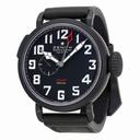 Zenith Elite Pilot Montre d'Aeronef Automatic Black Dial Black Leather Men's Watch  96243069321C703