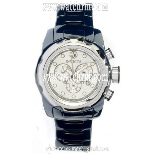 Invicta Mobula Chronograph White Dial Blue Ceramic Men's Watch 0316