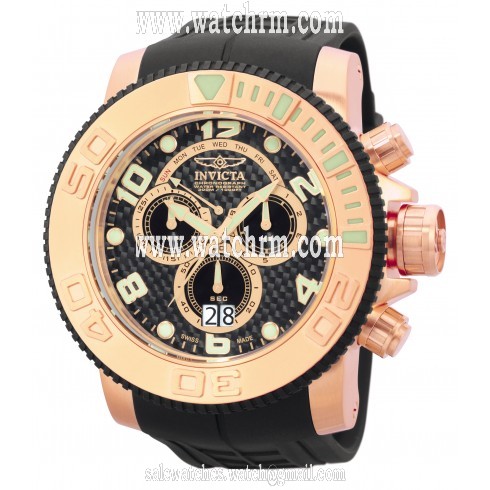 Invicta Pro Diver Sea Hunter Rose Gold Men's Watch 0416