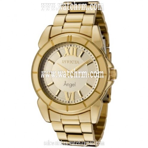 Invicta Angel Gold Dial 18kt Gold-plated Ladies Watch 0459