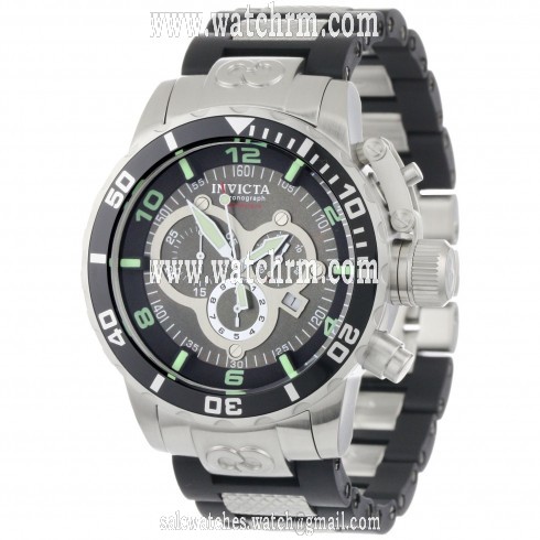 Invicta Corduba Mother of Pearl Chronograph Dial Stainless Steel and Rubber Men's Watch 0477