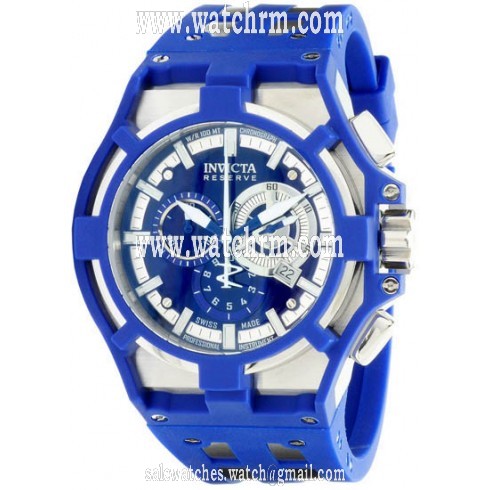 Invicta Akula Blue Polyurethane Chronograph Men's Watch 0633