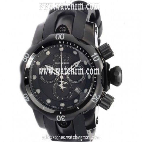 Invicta Reserve Venom Chronograph Diver Black Dial Men's Watch 0949