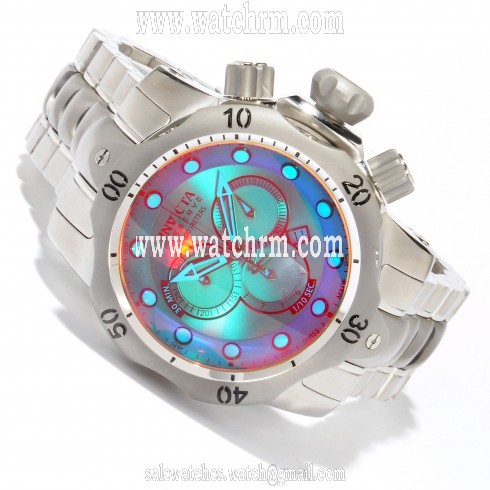 Invicta Venom Chronograph Grey Tinted Crystal Dial Stainless Steel Men's Watch 0967