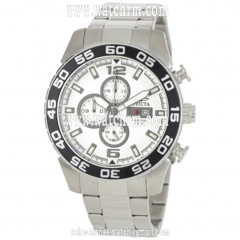 Invicta Specialty Chronograph White Dial Stainless Steel Men's Watch 1014