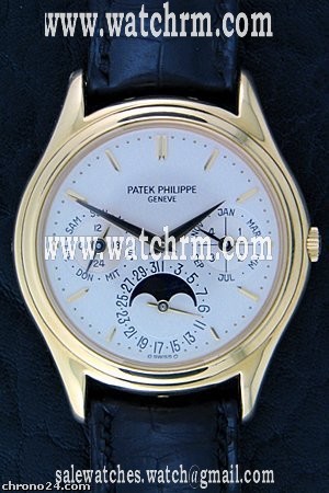 Patek Philippe perpetual calender with moonphase.