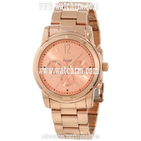 Invicta Angel Multi-Function Rose Dial Rose Gold-plated Ladies Watch 12509