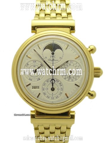 IWC DA VINCI EWIGER KALENDER 18KT MIT IWC- GOLDBAND