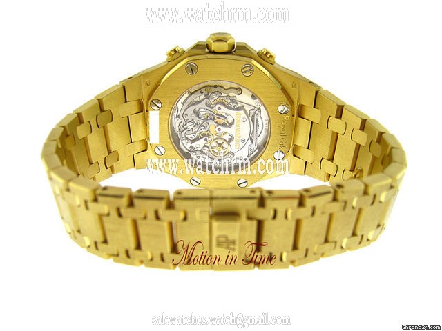 replica Audemars Piguet AP JUMBO ROYAL OAK TOURBILLON CHRONOGRAPH -YELLOW GOLD WATCHES 1 